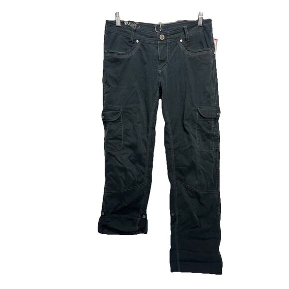 Kuhl Splash Roll Up Womens 6 Reg Black Hiking Cargo Camping Pants Gorpcore Sport - Picture 1 of 12